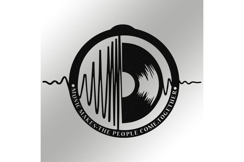 My Music v3 Väggdekor - Svart - Inredning & dekor - Väggdekor - Skyltar - Plåtskylt