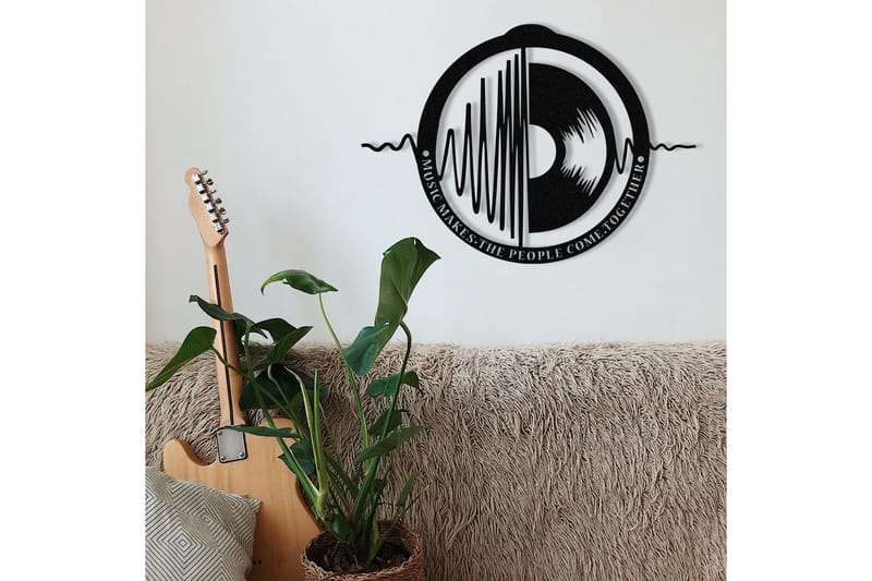 My Music v3 Väggdekor - Svart - Inredning & dekor - Väggdekor - Skyltar - Plåtskylt