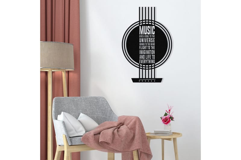 My Music Väggdekor - Svart - Inredning & dekor - Väggdekor - Skyltar - Plåtskylt