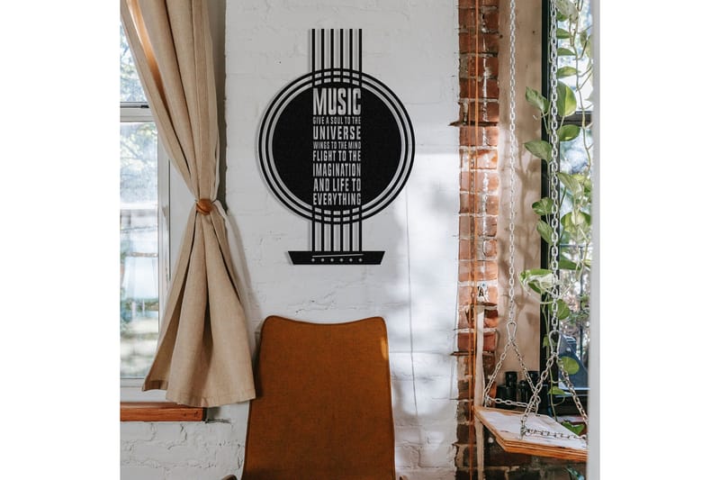 My Music Väggdekor - Svart - Inredning & dekor - Väggdekor - Skyltar - Plåtskylt