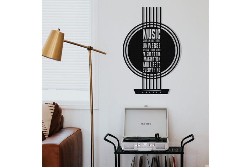 My Music Väggdekor - Svart - Inredning & dekor - Väggdekor - Skyltar - Plåtskylt