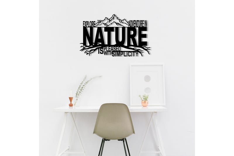 Nature Väggdekor - Svart - Inredning & dekor - Väggdekor - Skyltar - Plåtskylt