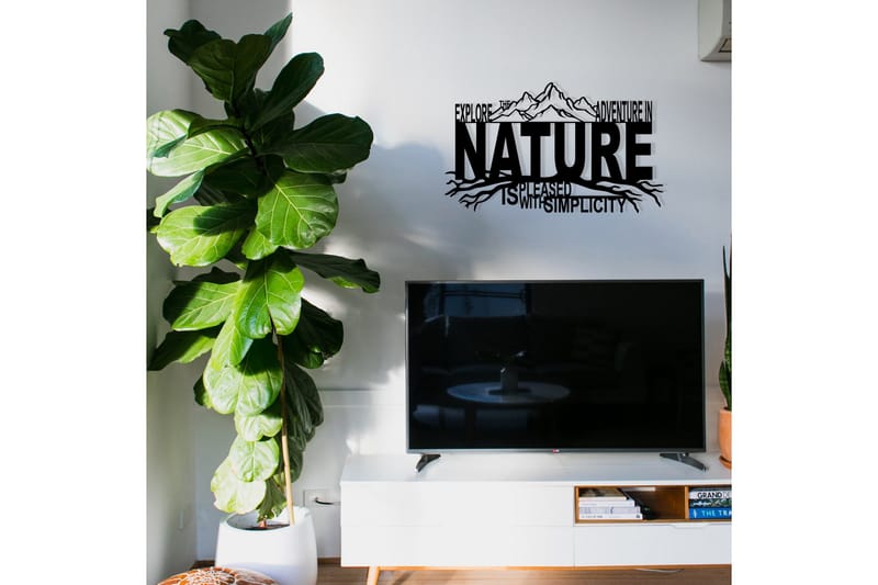 Nature Väggdekor - Svart - Inredning & dekor - Väggdekor - Skyltar - Plåtskylt