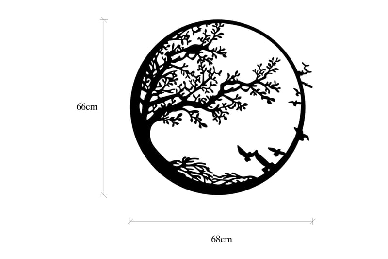 Night Väggdekor - Svart - Inredning & dekor - Väggdekor - Skyltar - Plåtskylt
