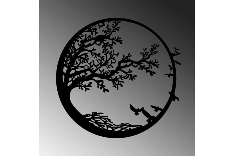 Night Väggdekor - Svart - Inredning & dekor - Väggdekor - Skyltar - Plåtskylt