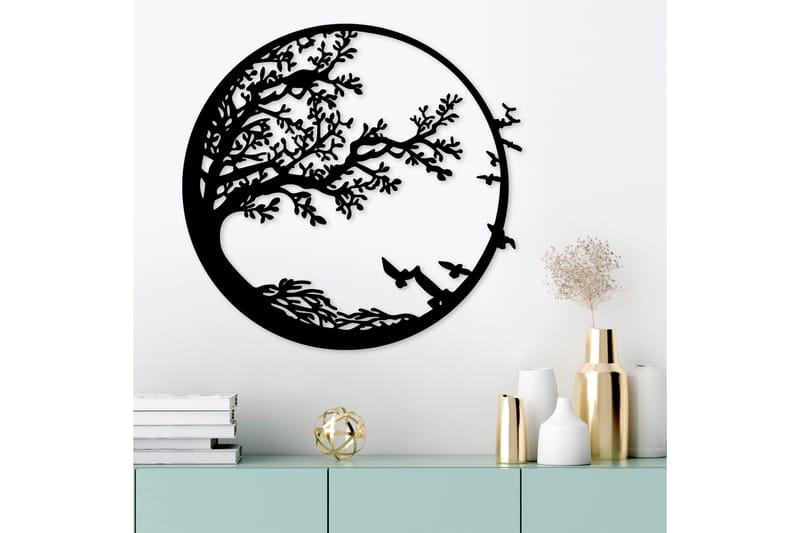 Night Väggdekor - Svart - Inredning & dekor - Väggdekor - Skyltar - Plåtskylt