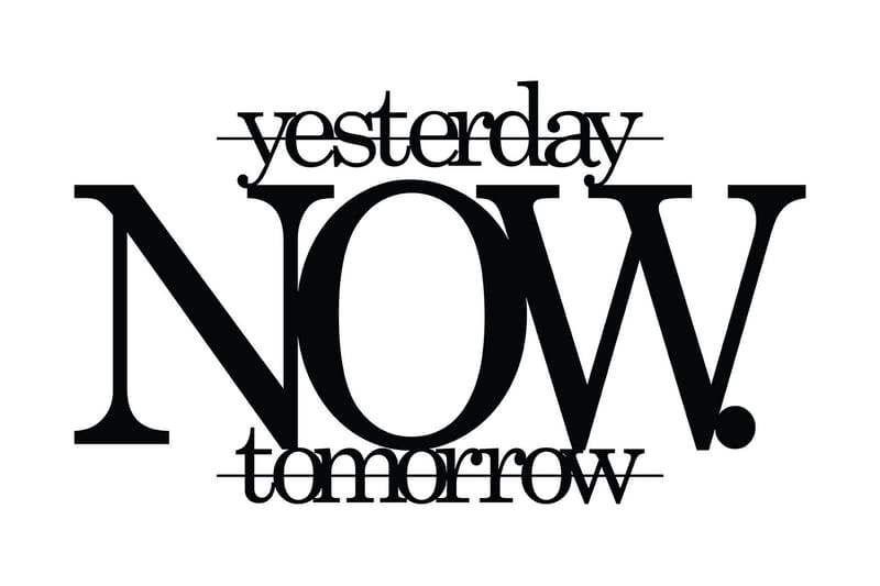 Now Väggdekor, Svart