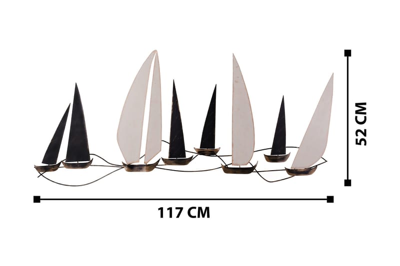 Ocean Väggdekor - Flerfärgad - Inredning & dekor - Väggdekor - Skyltar - Plåtskylt