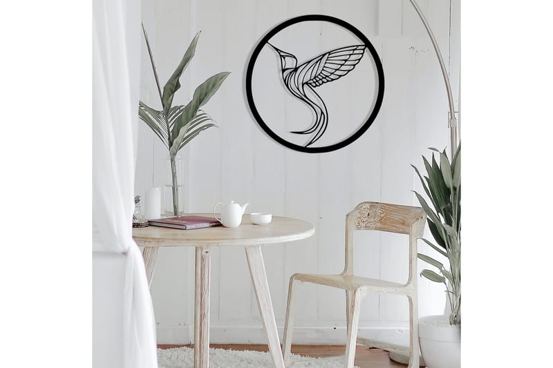 On the Bird's Wing Väggdekor - Svart - Inredning & dekor - Väggdekor - Skyltar - Plåtskylt