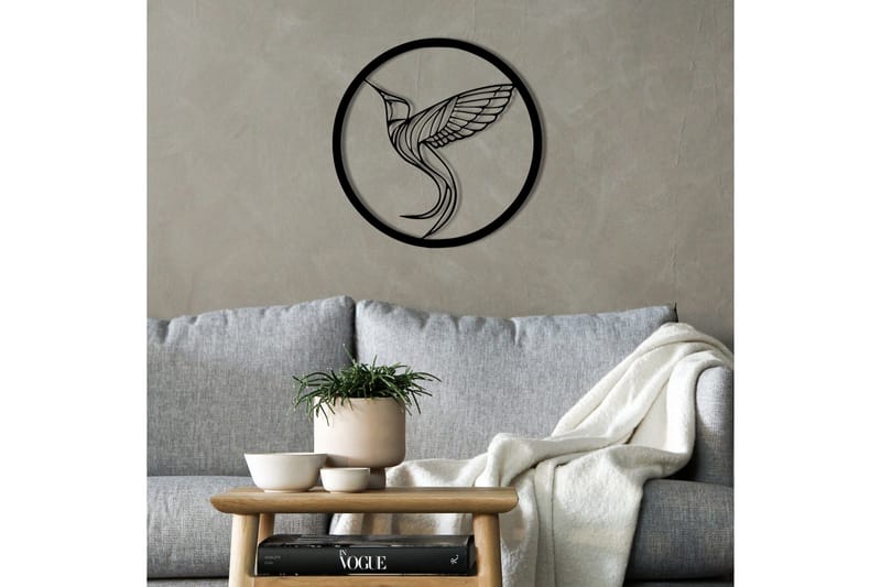 On the Bird's Wing Väggdekor - Svart - Inredning & dekor - Väggdekor - Skyltar - Plåtskylt