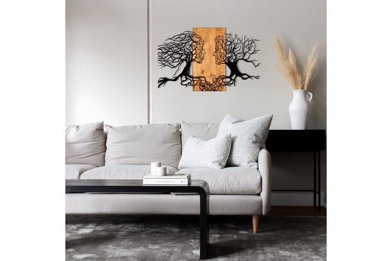 Passion Väggdekor - Svart/Valnöt - Inredning & dekor - Väggdekor - Skyltar - Plåtskylt