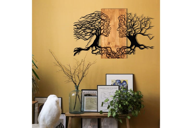 Passion Väggdekor - Svart/Valnöt - Inredning & dekor - Väggdekor - Skyltar - Plåtskylt