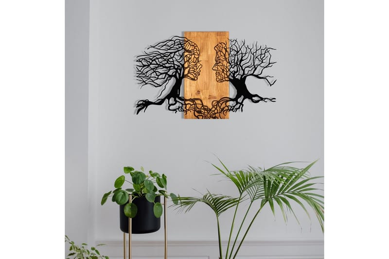 Passion Väggdekor - Svart/Valnöt - Inredning & dekor - Väggdekor - Skyltar - Plåtskylt