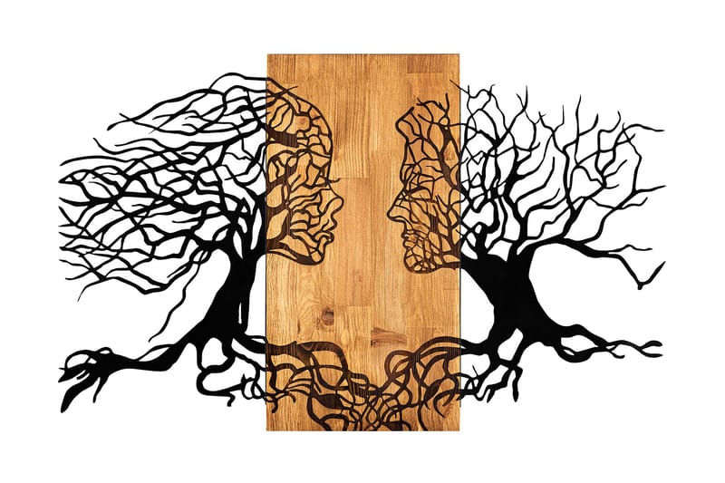 Passion Väggdekor - Svart/Valnöt - Inredning & dekor - Väggdekor - Skyltar - Plåtskylt