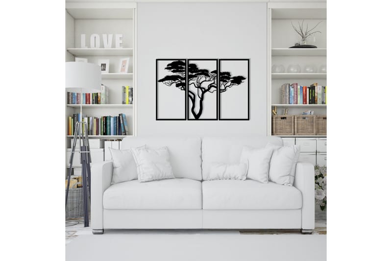 Plane tree Väggdekor - Svart - Inredning & dekor - Väggdekor - Skyltar - Plåtskylt