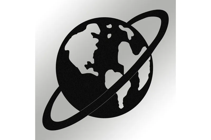 Planet - Väggdekor - Svart - Inredning & dekor - Väggdekor - Skyltar - Plåtskylt