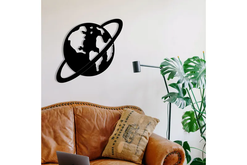 Planet - Väggdekor - Svart - Inredning & dekor - Väggdekor - Skyltar - Plåtskylt