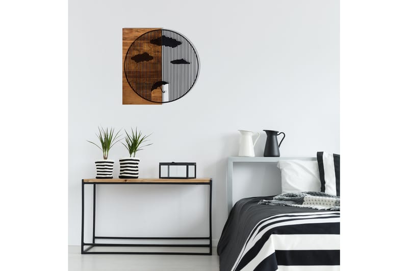 Rains Väggdekor - Svart/Valnöt - Inredning & dekor - Väggdekor - Skyltar - Plåtskylt