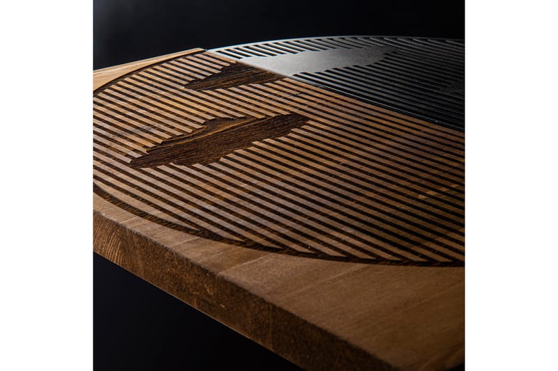 Rains Väggdekor - Svart/Valnöt - Inredning & dekor - Väggdekor - Skyltar - Plåtskylt