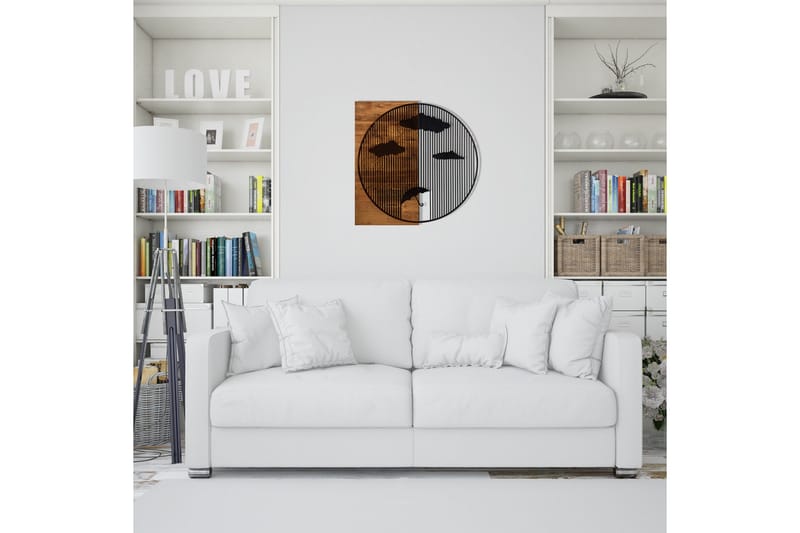 Rains Väggdekor - Svart/Valnöt - Inredning & dekor - Väggdekor - Skyltar - Plåtskylt