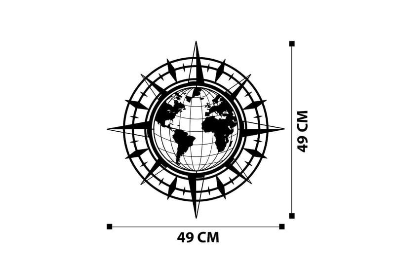 Real World Väggdekor - Svart - Inredning & dekor - Väggdekor - Skyltar - Plåtskylt