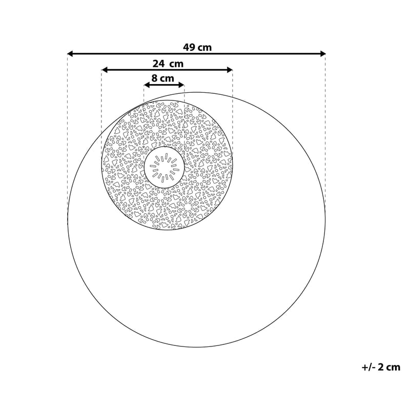 RUBIDIUM Väggdekoration med Snäckor 49 cm - Inredning & dekor - Väggdekor - Skyltar - Plåtskylt