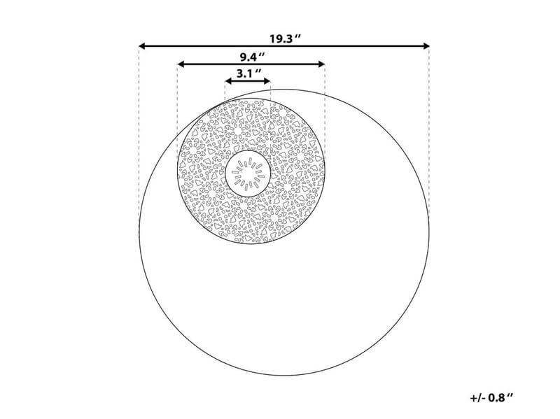 RUBIDIUM Väggdekoration med Snäckor 49 cm - Inredning & dekor - Väggdekor - Skyltar - Plåtskylt