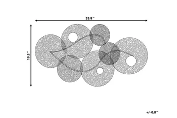 Rubidium Väggdekoration Med Snäckor 91 cm - Grön - Inredning & dekor - Väggdekor - Skyltar - Plåtskylt