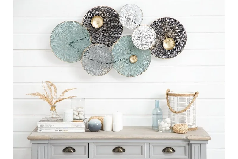 Rubidium Väggdekoration Med Snäckor 91 cm, Grön