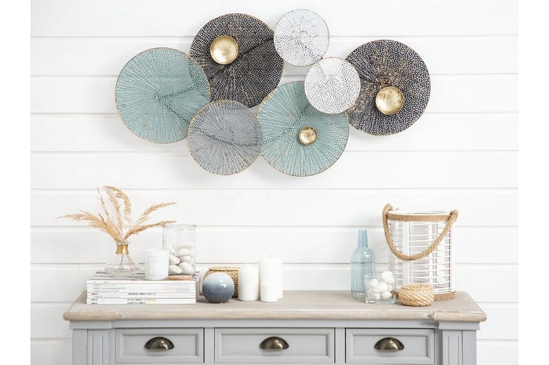 Rubidium Väggdekoration Med Snäckor 91 cm, Grön