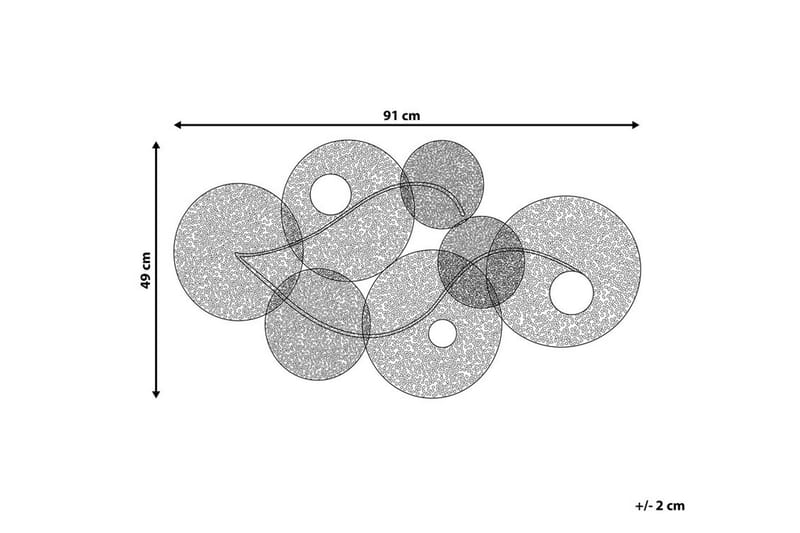 RUBIDIUM Väggdekoration med Snäckor 91 cm - Plåtskylt