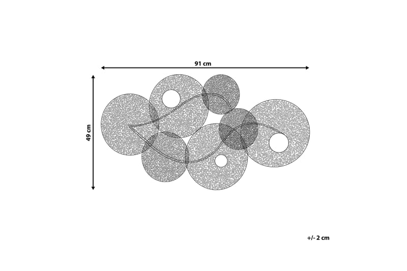 RUBIDIUM Väggdekoration med Snäckor 91 cm - Inredning & dekor - Väggdekor - Skyltar - Plåtskylt
