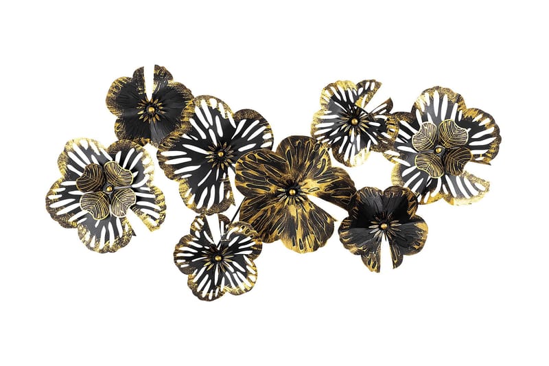 Shouguang Väggdekor, Svart/Guld