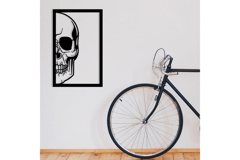 SKULL Väggdekor Svart - Inredning & dekor - Väggdekor - Skyltar - Plåtskylt
