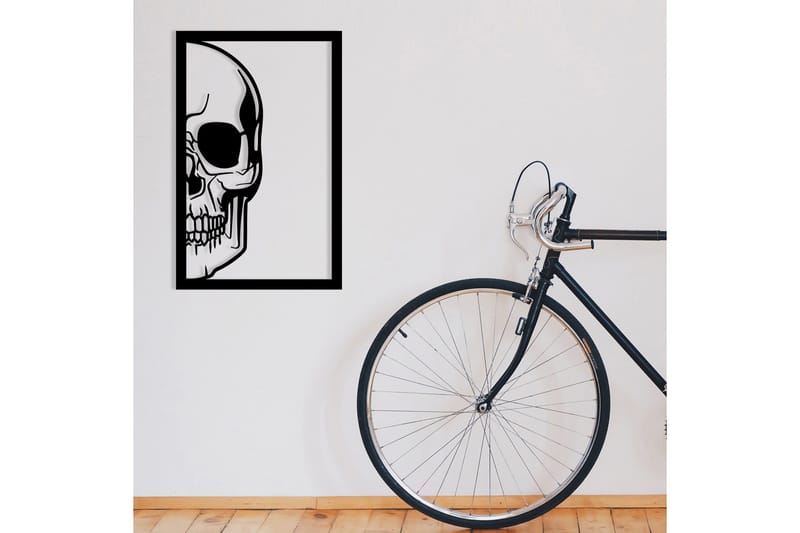 Skull Väggdekor - Svart - Inredning & dekor - Väggdekor - Skyltar - Plåtskylt