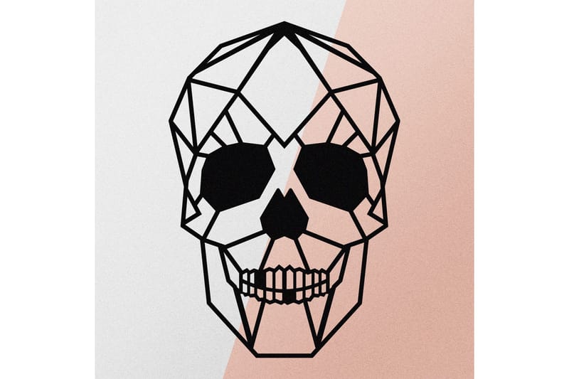 Skull Väggdekor - Svart - Inredning & dekor - Väggdekor - Skyltar - Plåtskylt