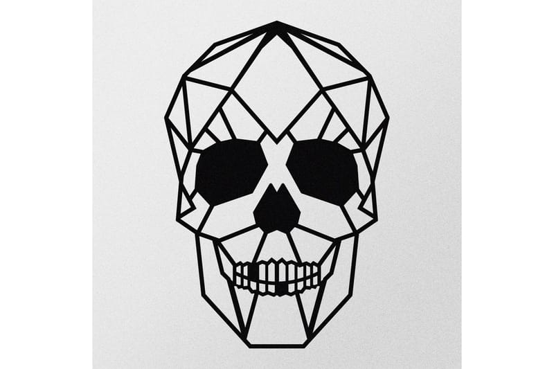 Skull Väggdekor - Svart - Inredning & dekor - Väggdekor - Skyltar - Plåtskylt