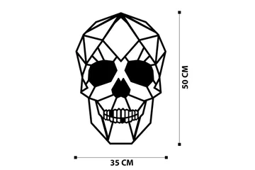 Skull Väggdekor - Svart - Inredning & dekor - Väggdekor - Skyltar - Plåtskylt