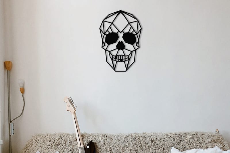 Skull Väggdekor, Svart