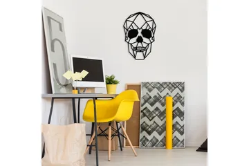 Skull Väggdekor - Svart - Inredning & dekor - Väggdekor - Skyltar - Plåtskylt