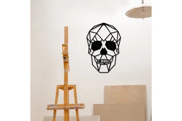 Skull Väggdekor - Svart - Inredning & dekor - Väggdekor - Skyltar - Plåtskylt