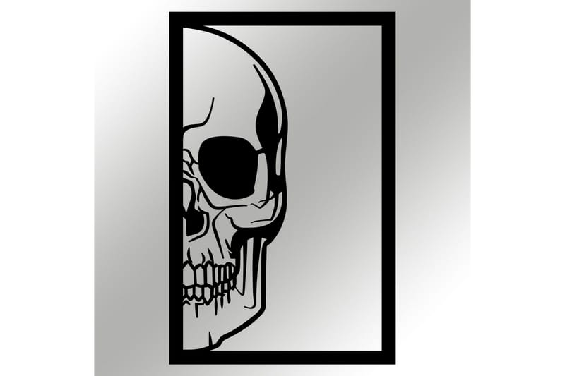Skull Väggdekor - Svart - Inredning & dekor - Väggdekor - Skyltar - Plåtskylt