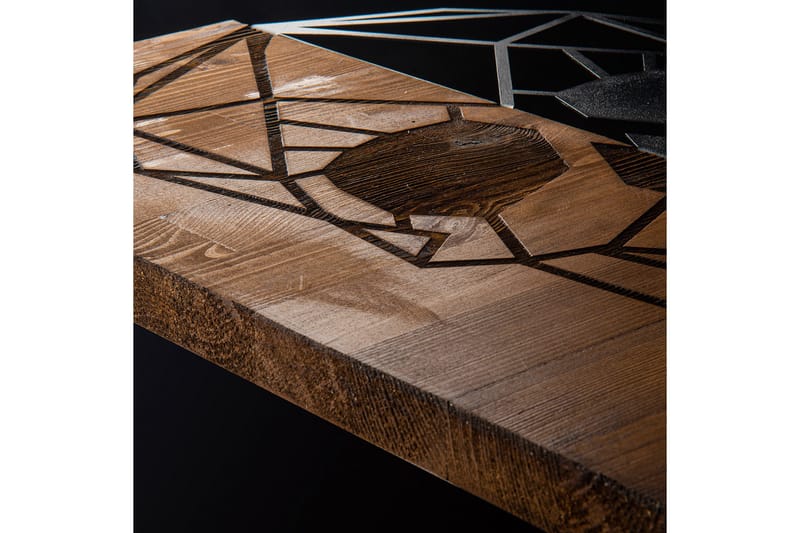 Skull Väggdekor - Svart/Valnöt - Inredning & dekor - Väggdekor - Skyltar - Plåtskylt