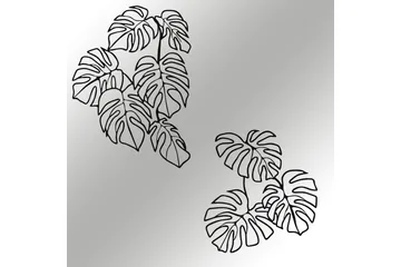 Spirit Leaf Väggdekor - Svart - Inredning & dekor - Väggdekor - Skyltar - Pl åtskylt