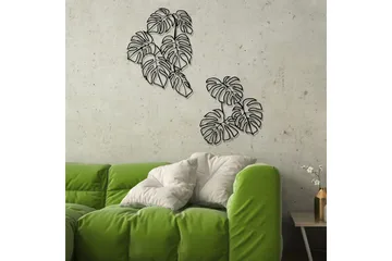 Spirit Leaf Väggdekor - Svart - Inredning & dekor - Väggdekor - Skyltar - Plåtskylt