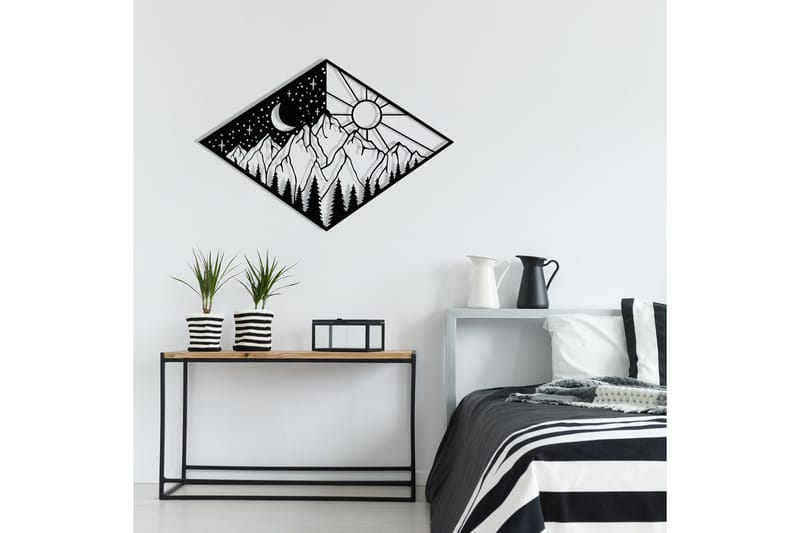 Suveyda Väggdekor - Svart - Inredning & dekor - Väggdekor - Skyltar - Plåtskylt