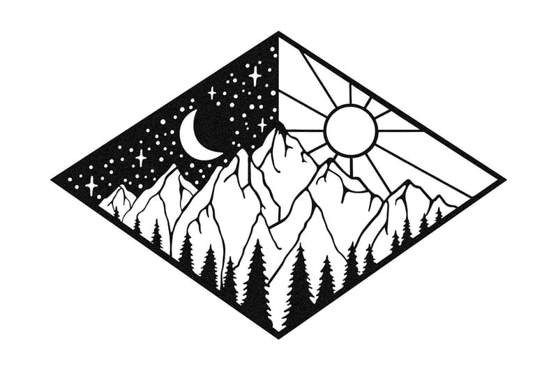 Suveyda Väggdekor, Svart