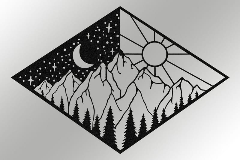 Suveyda Väggdekor - Svart - Inredning & dekor - Väggdekor - Skyltar - Plåtskylt