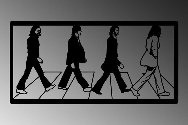 The Beatles Väggdekor - Svart - Inredning & dekor - Väggdekor - Skyltar - Plåtskylt