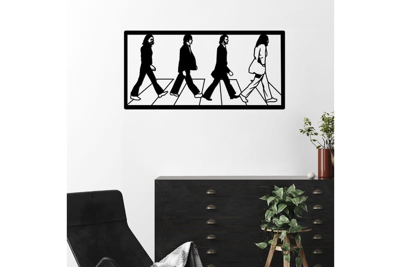The Beatles Väggdekor - Svart - Inredning & dekor - Väggdekor - Skyltar - Plåtskylt